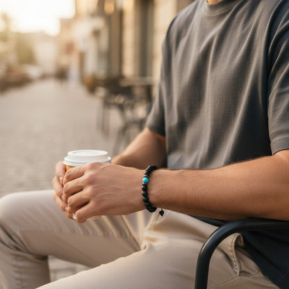 Verstelbare Turkoois Armband natuursteen - Aramat Jewels - Armbanden - cadeautip