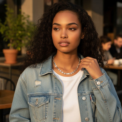 Silver-colored Navy Link Chain