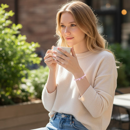 Rose Quartz Bracelet adjustable