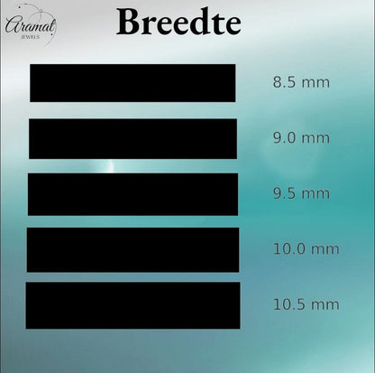 Vossenstaart Halsketting RVS 75 cm – 10 mm - Aramat Jewels - Halskettingen - cadeautip