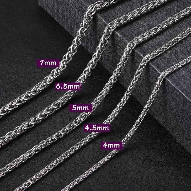Vossenstaart Halsketting RVS 75 cm – 10 mm - Aramat Jewels - Halskettingen - cadeautip