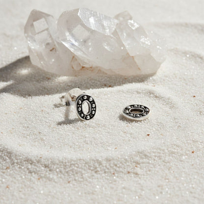 Zilveren Bali Oorbellen Ovaal - Geoxideerd Zilver - Aramat Jewels - Oorbellen - cadeautip