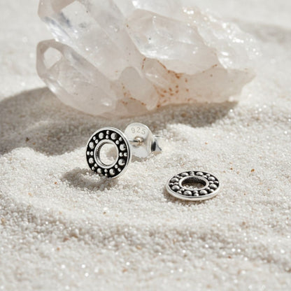Zilveren Bali Oorbellen Rond - Open Cirkel - Aramat Jewels - Oorbellen - cadeautip