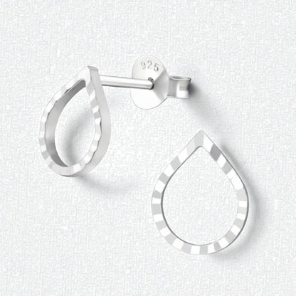 Zilveren Druppelvormige Oorbellen - Aramat Jewels - Oorbellen - cadeautip