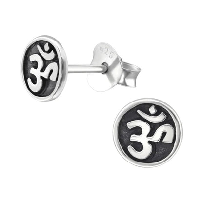 Zilveren Ohm oorbellen – 6 mm nikkelvrij - oor4767 - 21608 - Oorbellen kopen# - 6mm - 925 Zilver - alles