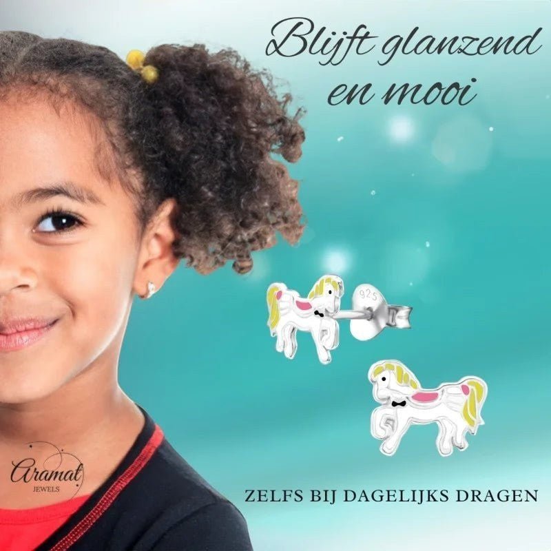 Carrousel paarden oorbellen.