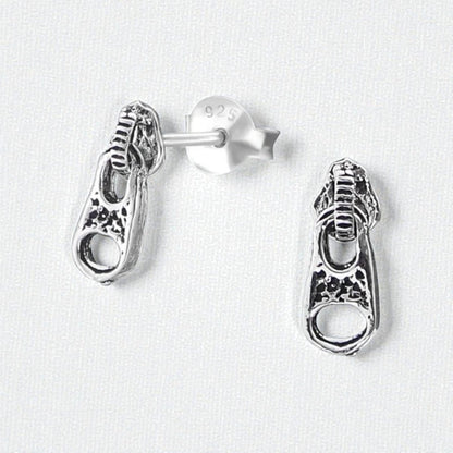 Zilveren Rits Oorbellen - Geoxideerd voor Boho Look - Aramat Jewels - Oorbellen - cadeautip