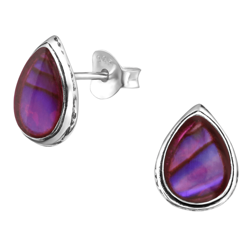 Zilveren Roze Abalone Oorbellen 10x8 mm - oor1024 - 30899 - Oorbellen kopen# - 10mm - 925 Zilver - Abalone