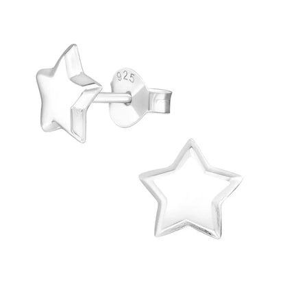 Sterling zilveren ster oorbellen