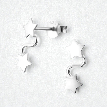 Silver Star Earrings from Aramat Jewels®