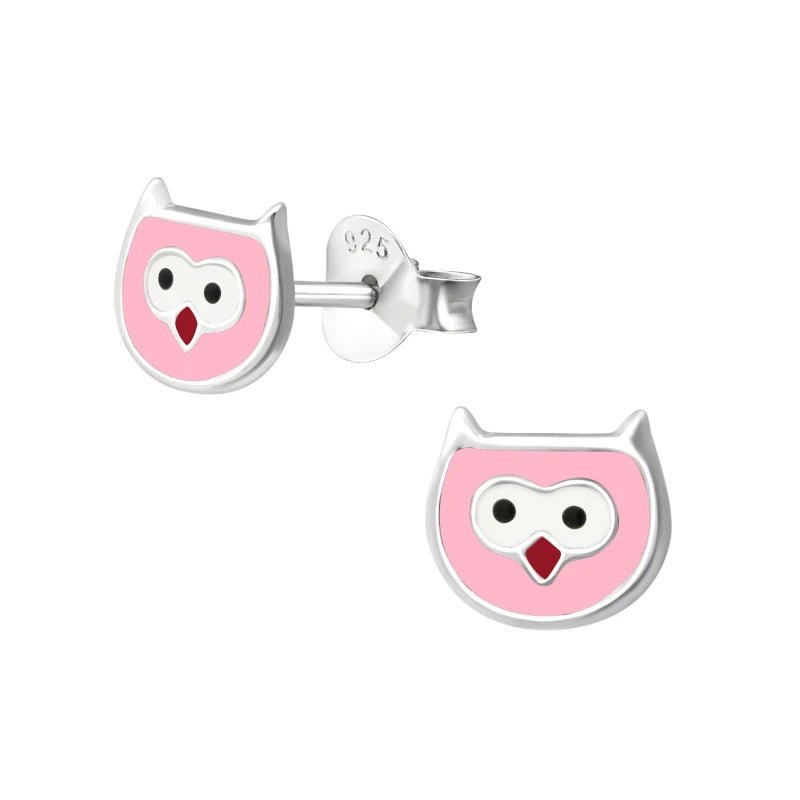 Zilveren Uiltjes Oorbellen voor Meisjes – 6x7mm - oor399 - 18719 - Oorbellen kopen# - 6mm - 925 Zilver - alles