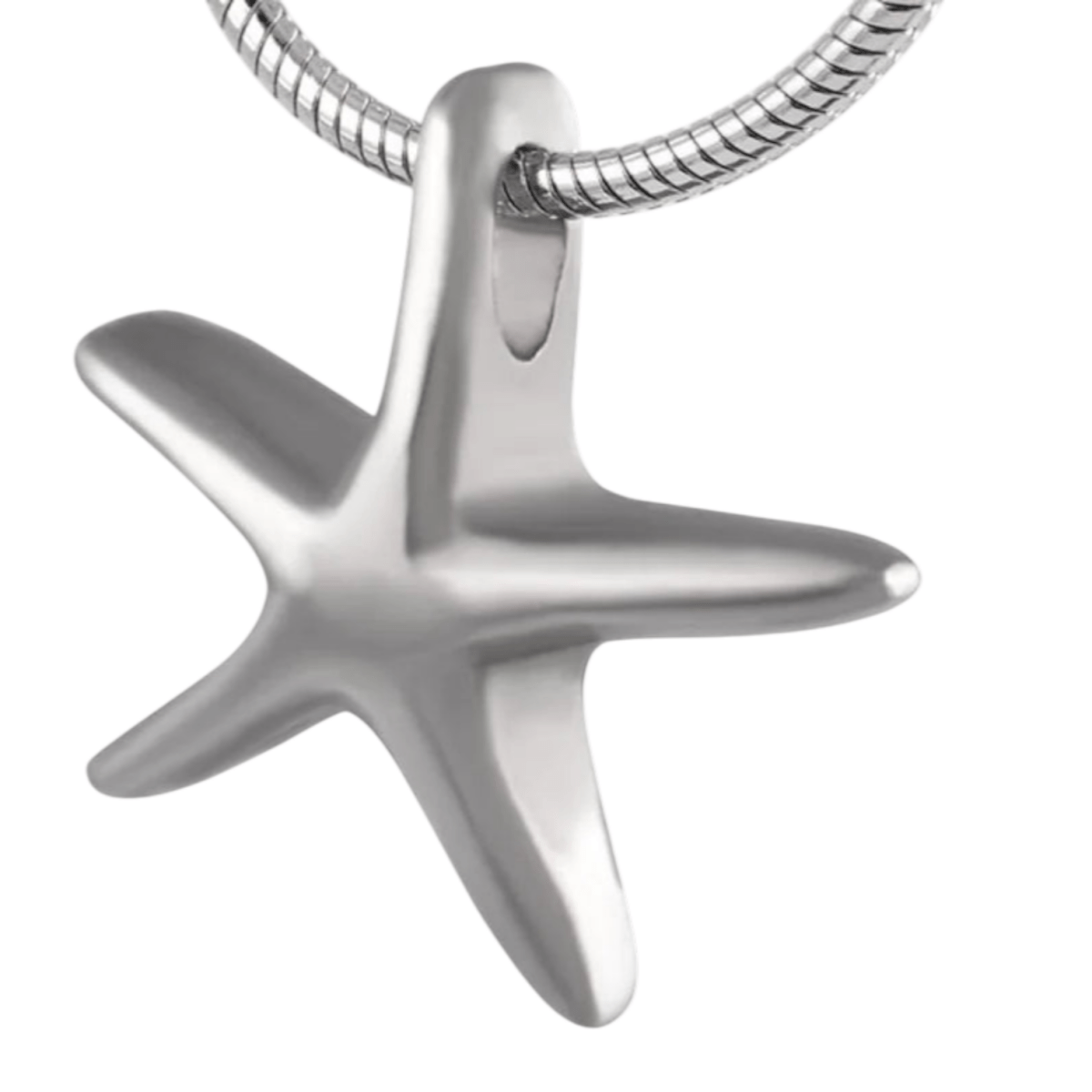 Zilverkleurige ashanger zeester – gedenksieraad - Aramat Jewels - Gedenkhangers - cadeautip