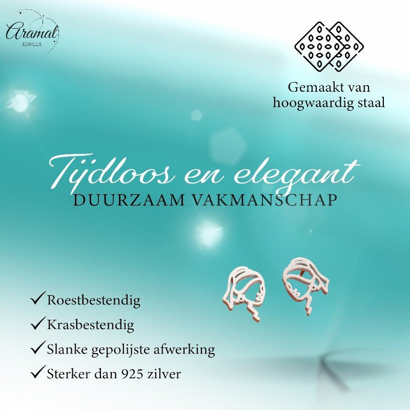 Zilverkleurige Oorstekers Meisje met de Parel - oor6394 - 638454 - Oorbellen kopen# - 12mm - alles - cadeau