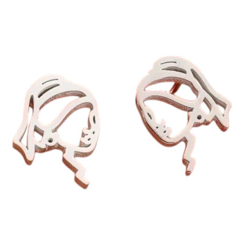 Zilverkleurige Oorstekers Meisje met de Parel - oor6394 - 638454 - Oorbellen kopen# - 12mm - alles - cadeau