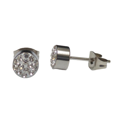 Zilverkleurige oorstekers met transparant kristal – 6 mm - oor3091 - Oorbellen kopen# - 6mm - alles - cadeau