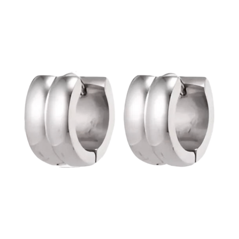 Zilverkleurige RVS Klapcreolen - 13 mm - oor5811 - se20006 - Oorringen kopen# - 13mm - alles - cadeau