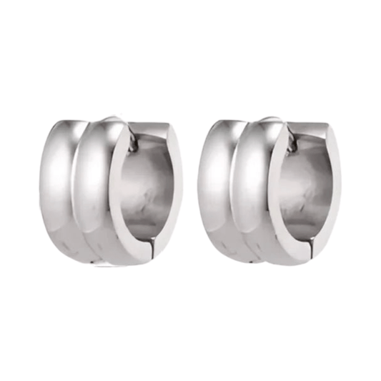 Zilverkleurige RVS Klapcreolen - 13 mm - oor5811 - se20006 - Oorringen kopen# - 13mm - alles - cadeau