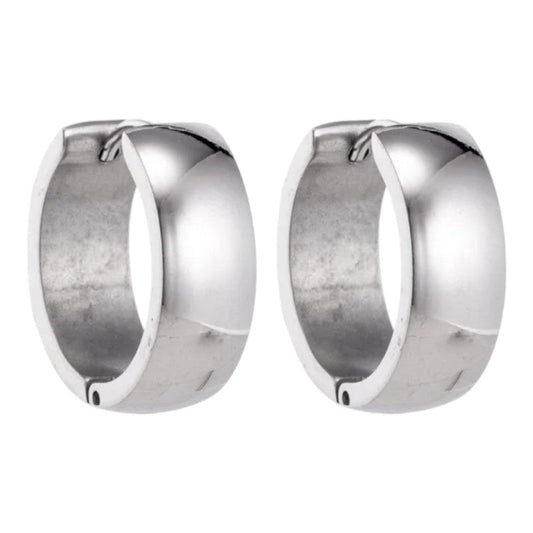 Zilverkleurige stalen oorringen 20 mm - oor5829 - se43133 - Oorringen kopen# - 20mm - alles - cadeau