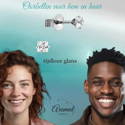 Fonkelende oorbellen.