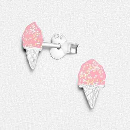 Zomerse Zilveren Ijsco Oorbellen - Aramat Jewels - Oorbellen - cadeautip