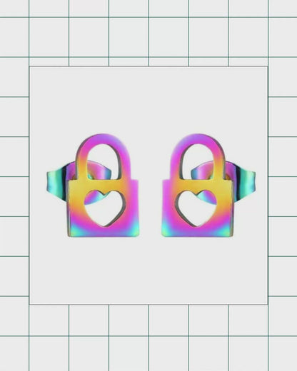 Cheerful Steel Clasp Earrings