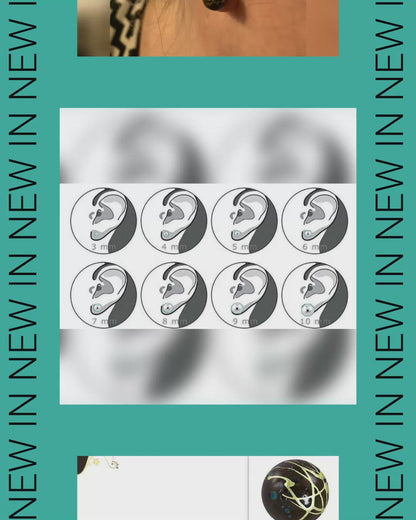 Cute Round Splash Earrings